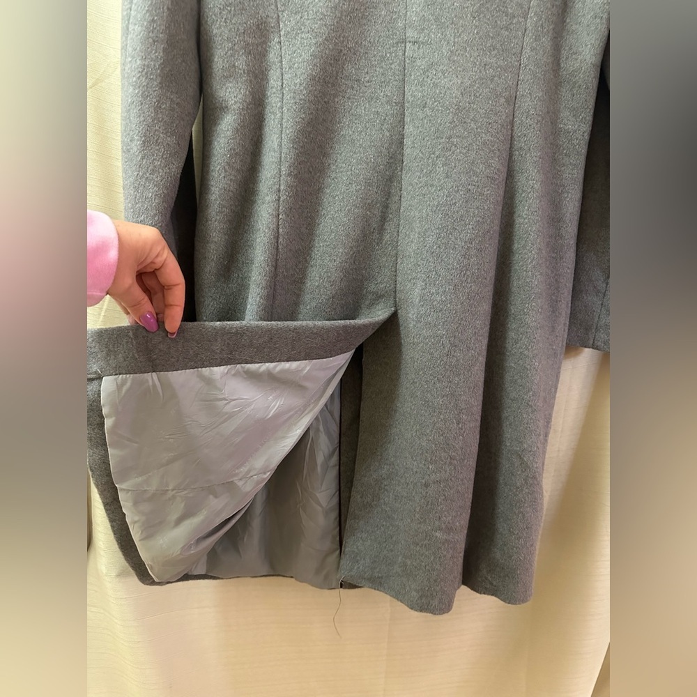 Cole Haan Signature Gray Wool Blend Coat Women’s Size 10 Classic Winter Jacket - Picture 9 of 9